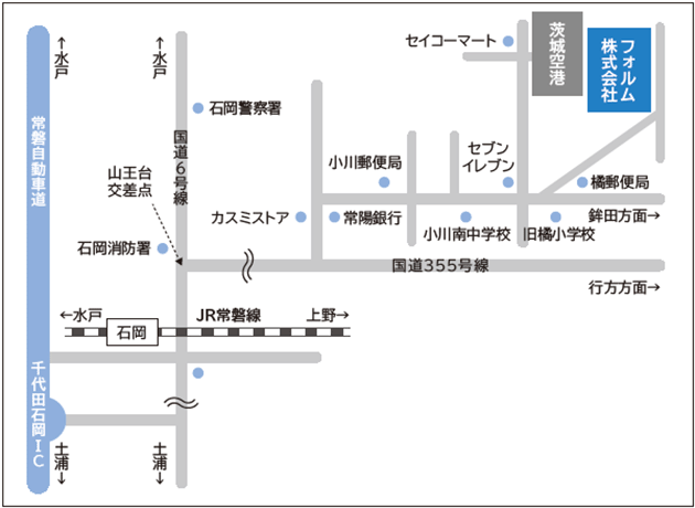 茨城工場案内図