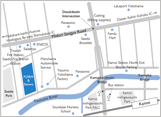 Around Head Office Guide Map